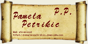 Pamela Petrikić vizit kartica